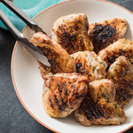 Grilled boneless and skinless chicken thighs (Pargit)